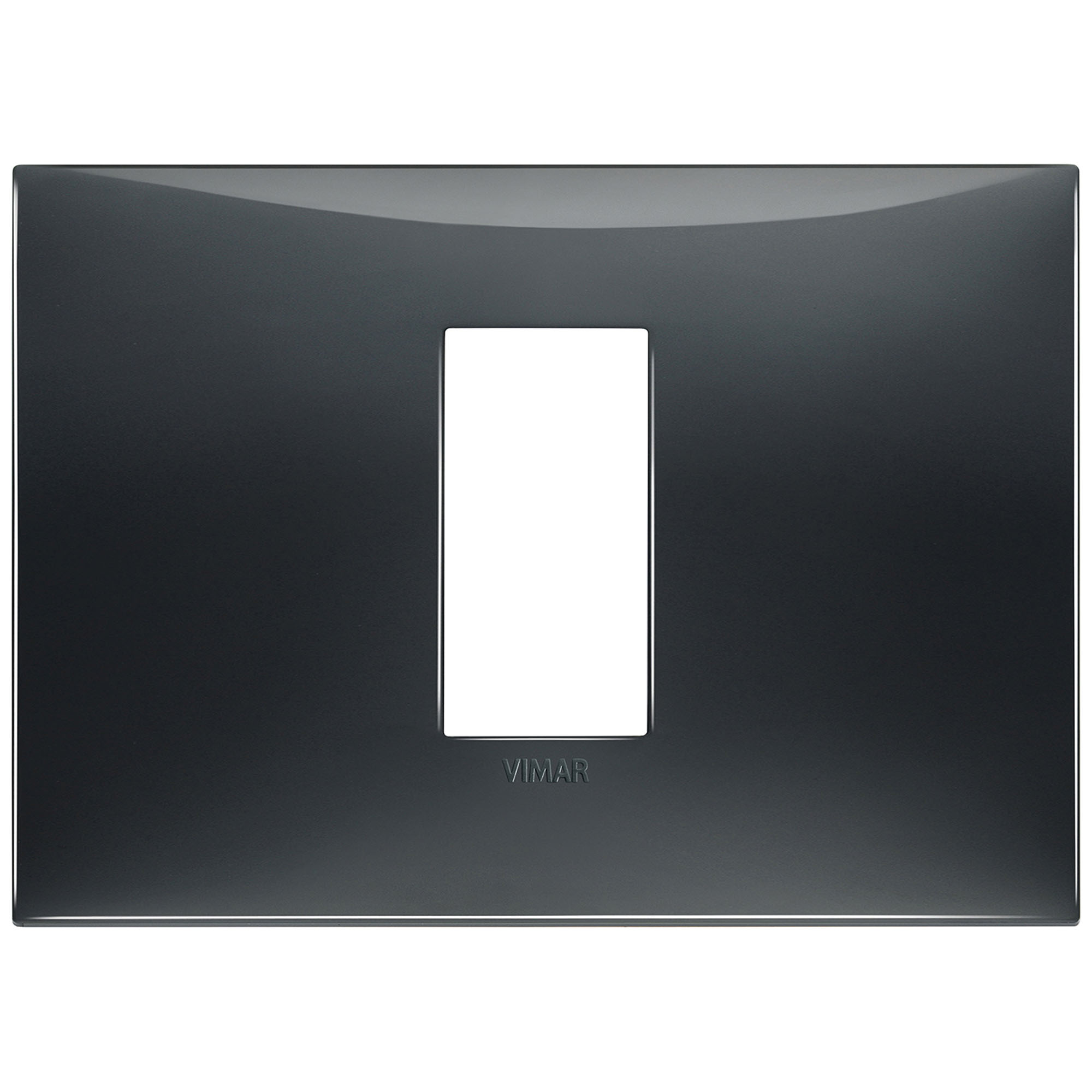 VIMAR - 09671.03 cover plate - 1 centered module slate grey color NEVE UP