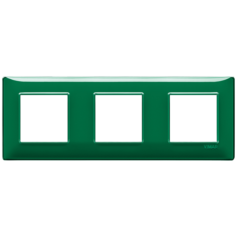 VIMAR - 14644.47 - Plate 6M (2+2+2) 71mm Reflex emerald