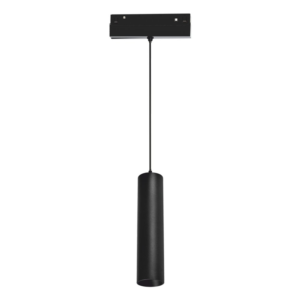 ACA LIGHTING - LED MAGNETIC TRACK PENDANT 48V DC 9W 3000K 950LM 36° OSRAM RA90 Φ50*220MM HUBEP930B Black Matte