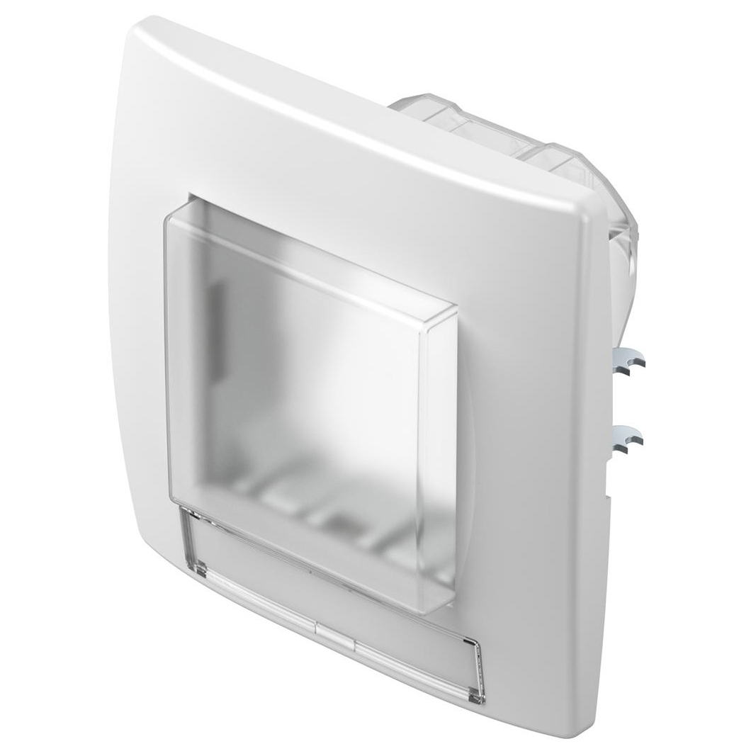 TEM - CM22MW Frame 2M IP44 for switches, color White matt, Modul