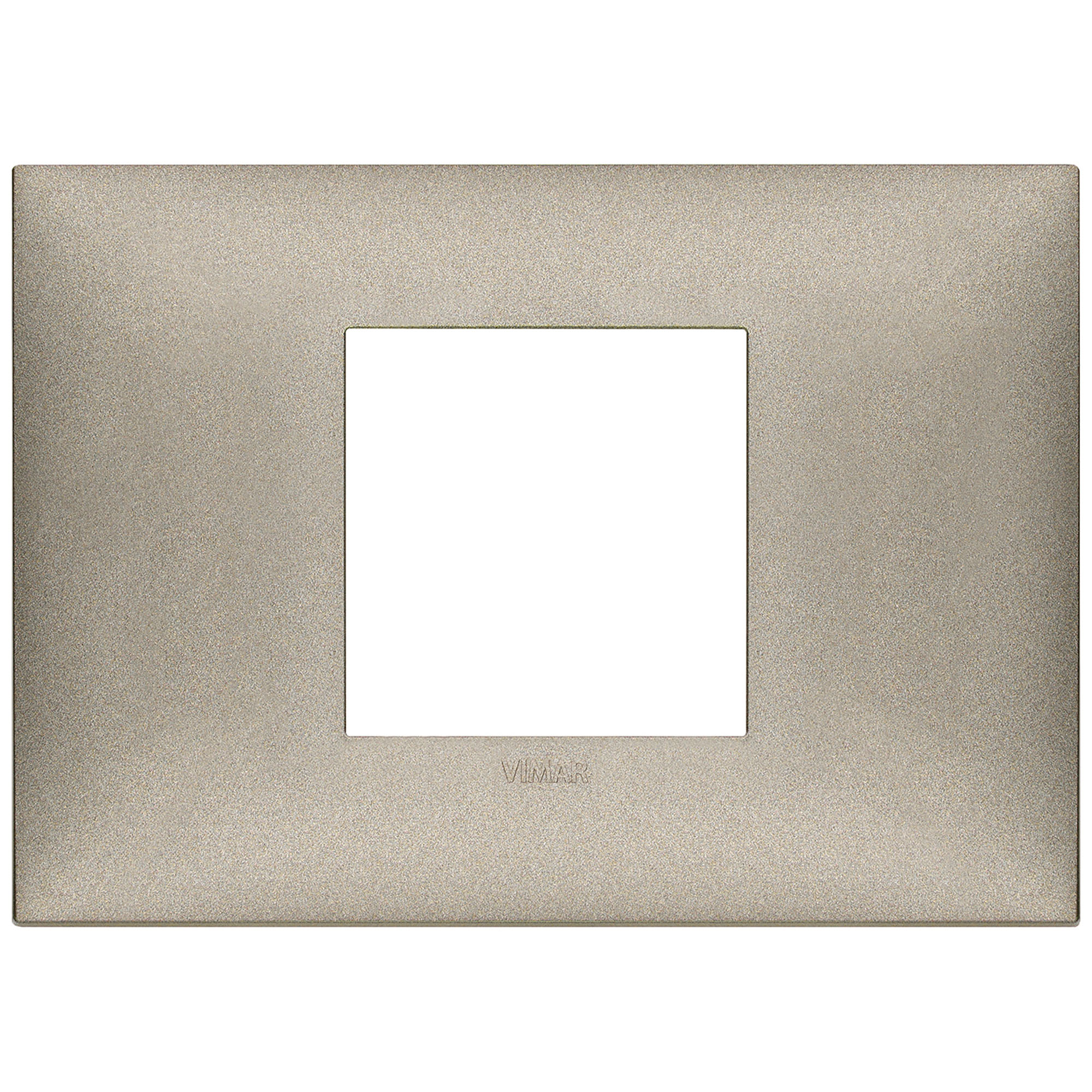 VIMAR - 09672.23 cover plate - 2 centered module matt titanium color NEVE UP