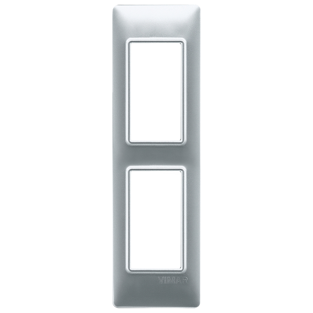 VIMAR - 14667.20 - Plate 2Mpan techn. matt silver