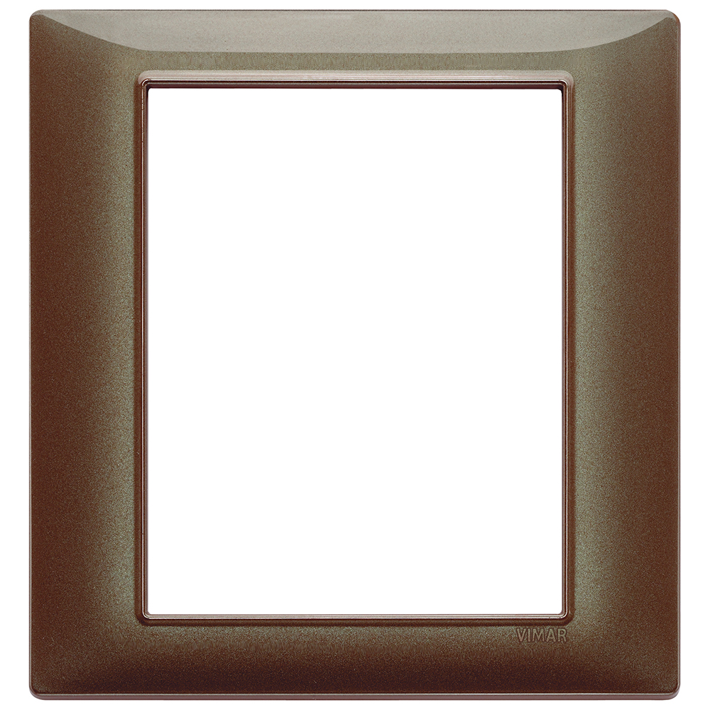 VIMAR - 14668.23 - Plate 8M techn. iridescent brown