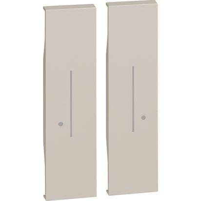 BTICINO - KM36M2 Lightable cover for wireless double light switch equipped with two buttons, item K4003DCW - 1+1 module - Sand