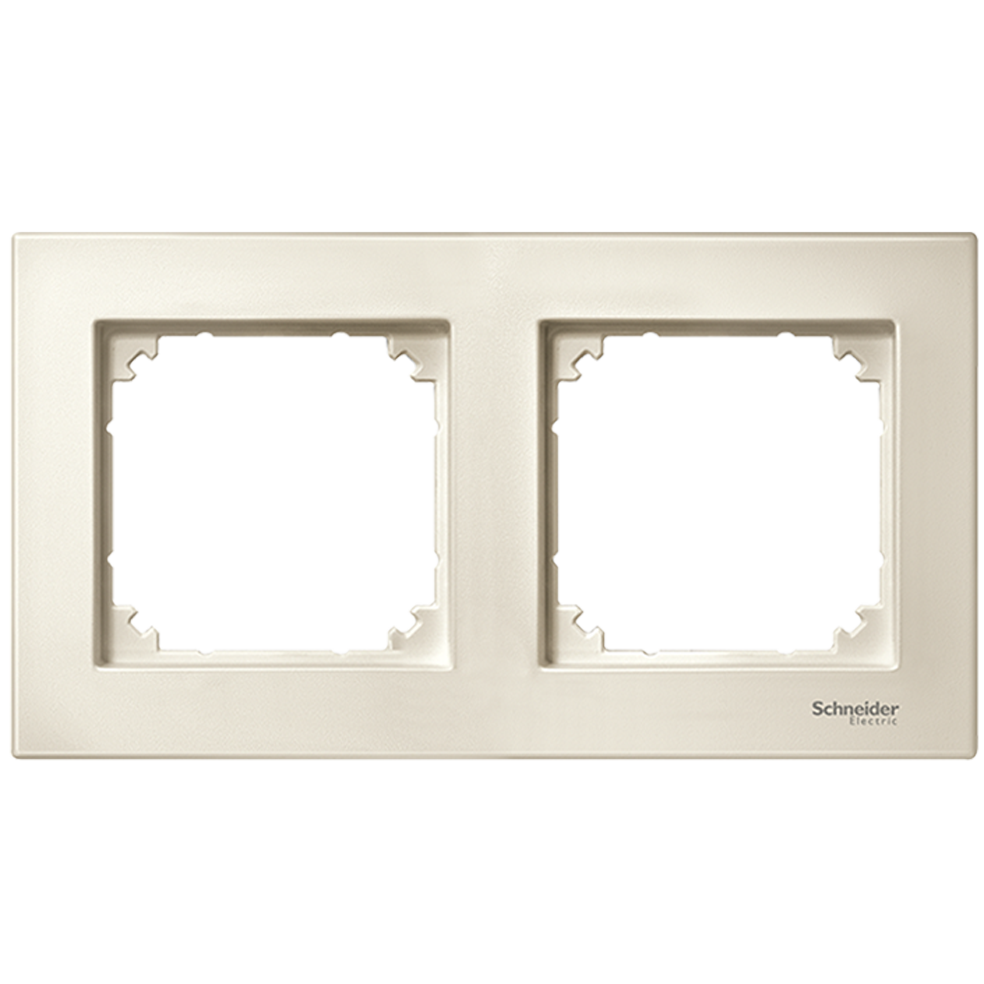 SCHNEIDER ELECTRIC - MTN515244 M-Plan frame, 2-gang, white, glossy