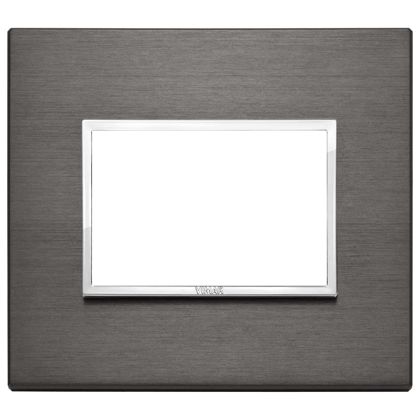VIMAR - 21653.03 - Plate 3M aluminium lava grey