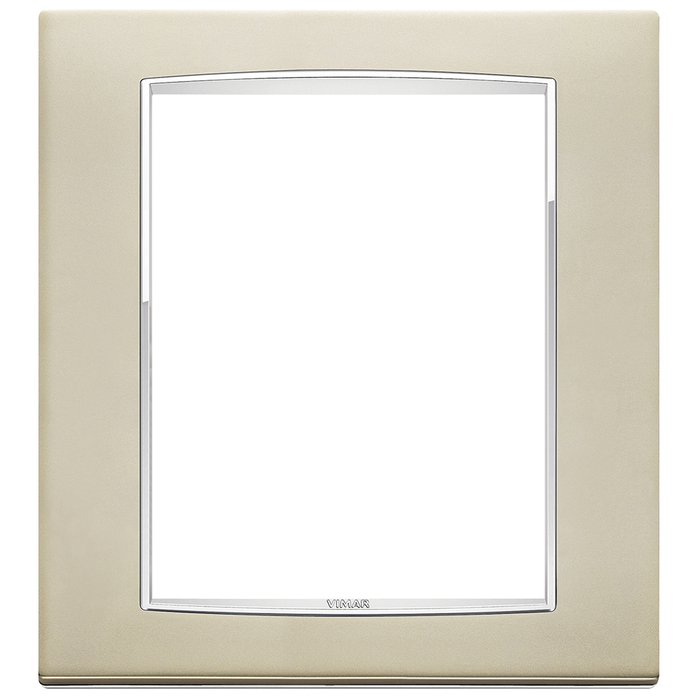 VIMAR - 20668.C22 - Eikon Chrome Рамка 8М италиански стандарт Satin nickel