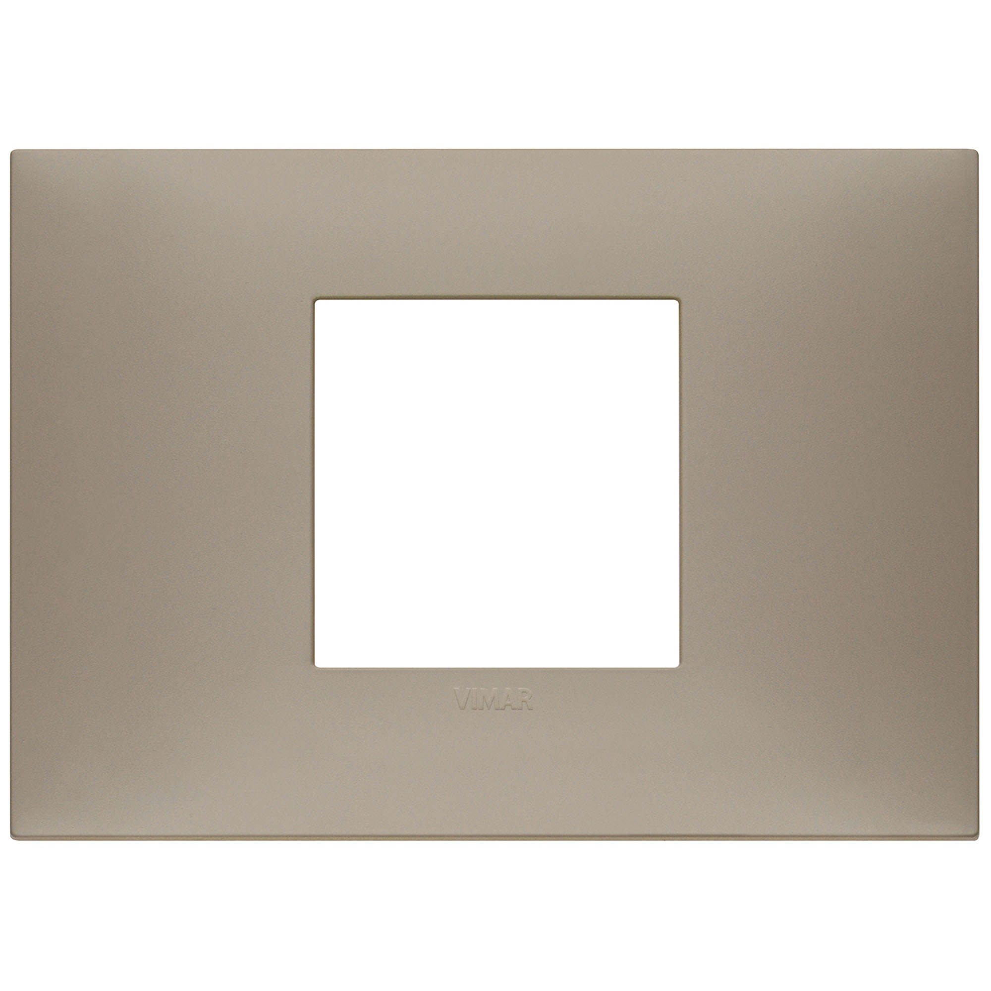 VIMAR - 09672.12 cover plate - 2 centered module matt dove grey color NEVE UP