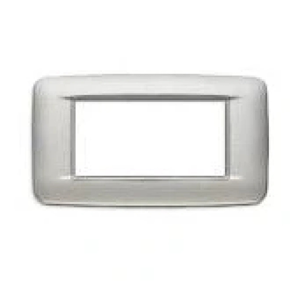 VIMAR - 20684.N13 - Round plate 4M Bright matt silver