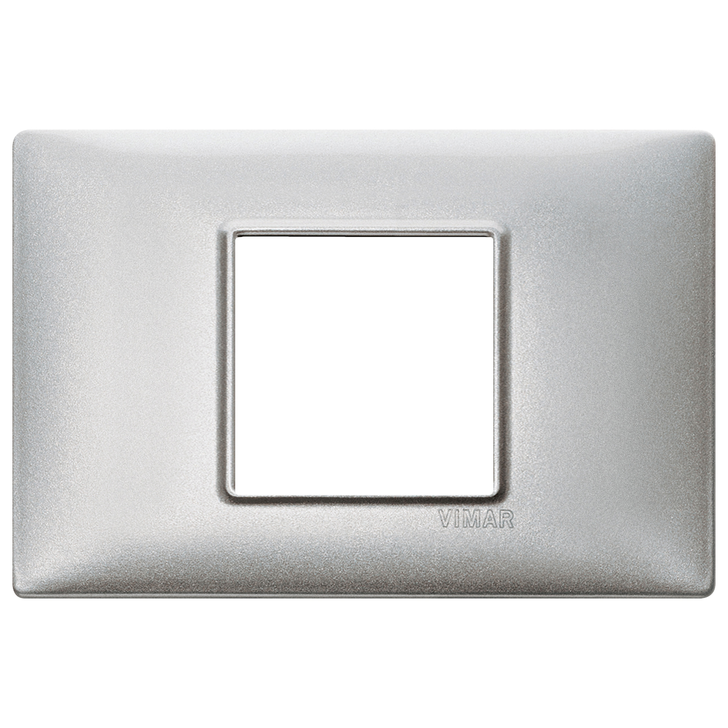 VIMAR - 14652.71 - Plate 2centrM metal Silver
