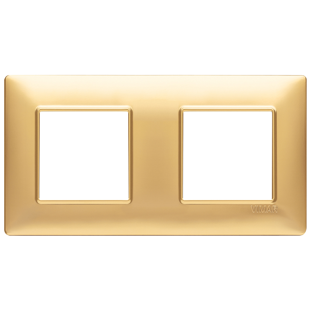 VIMAR - 14643.25 - Plate 4M (2+2) 71mm techn.matt gold
