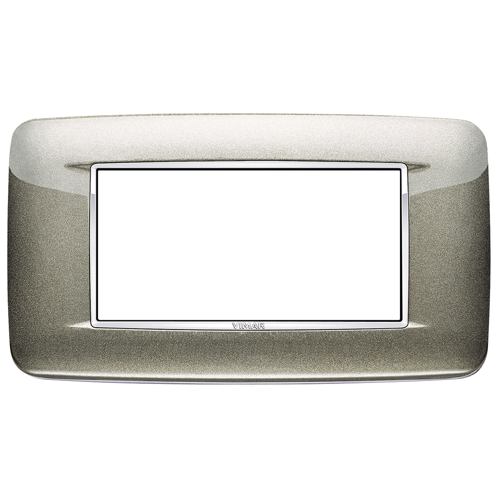 VIMAR - 20684.C08 - Round plate 4M Bright titanium