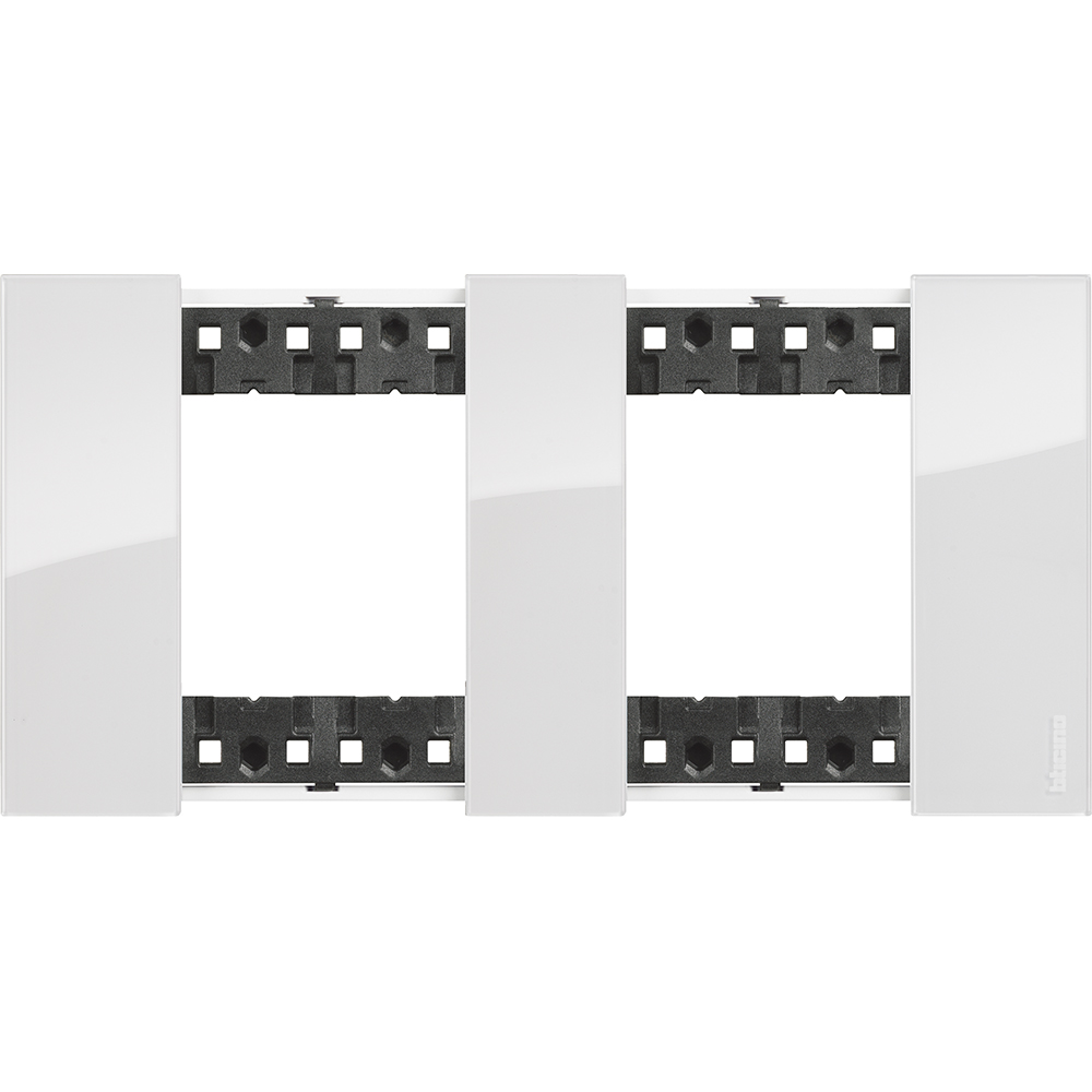 BTICINO - KA4802M2DW 2+2 modules Living Now cover plate - ice 