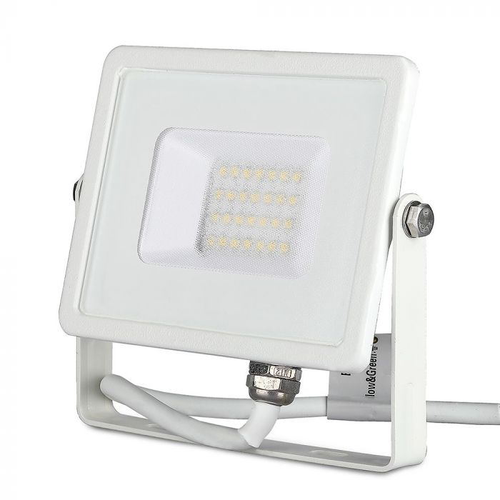 V-TAC - 20W LED Прожектор SAMSUNG Чип G2 SMD Бяло Тяло 3000К SKU: 21442 