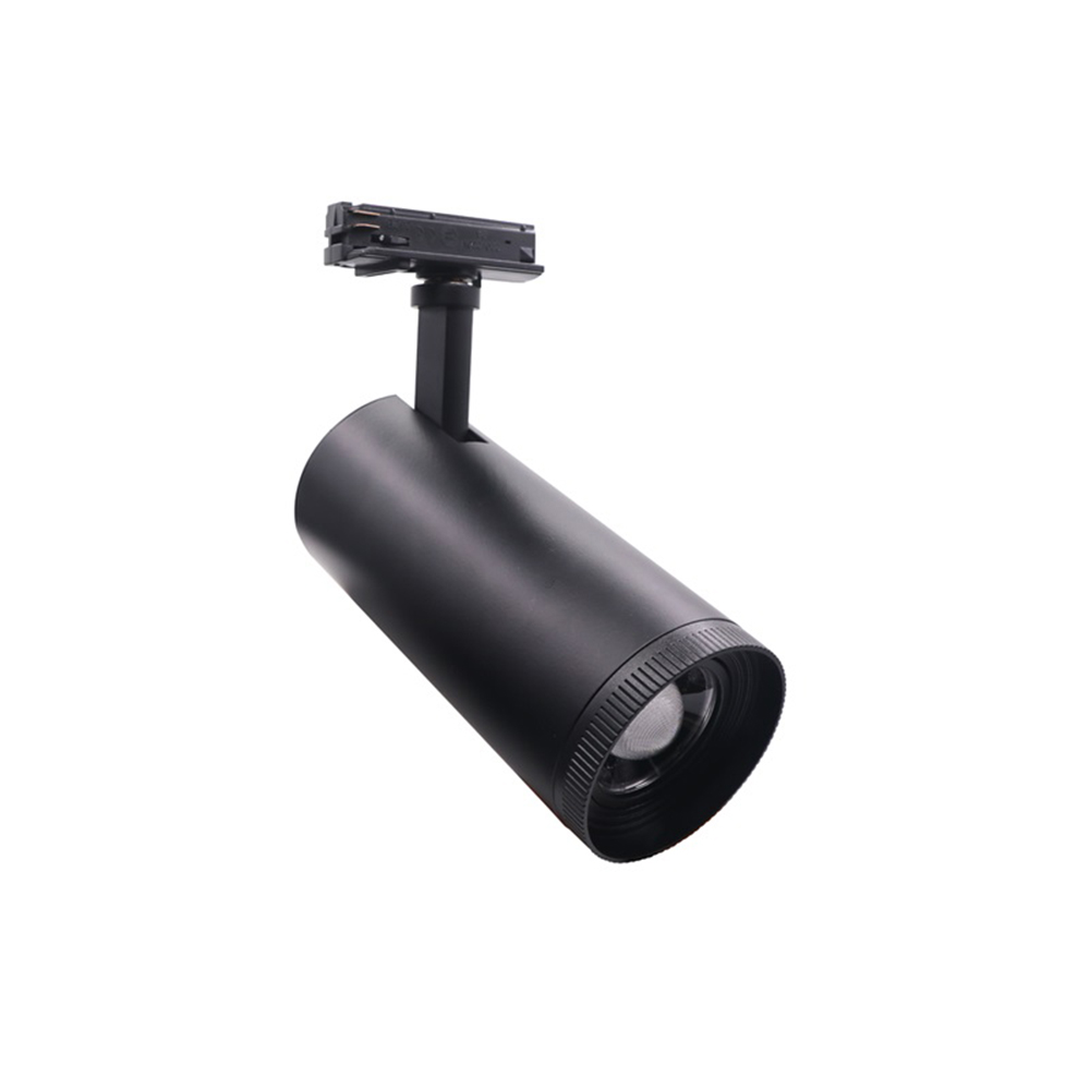 ACA LIGHTING - BLACK LED COB TRACK LUMINAIRE AIMY 10W 4000K 1-PH 15-55° 1260LM 230V Ra80 AIMY1040B2N