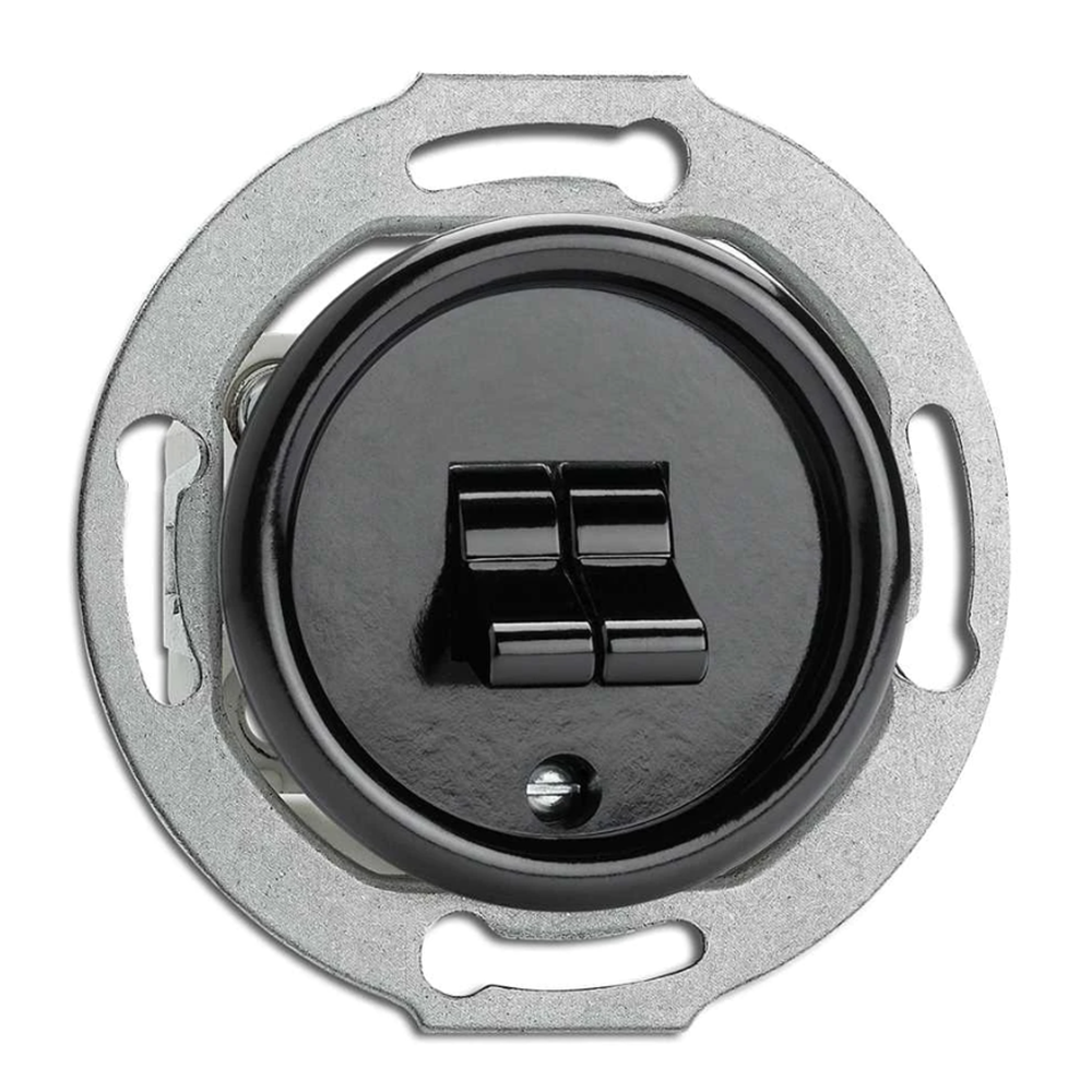 THPG - Double toggle switch 10A bakelite black 100571