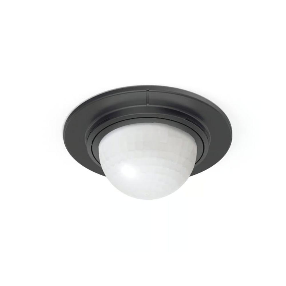 STEINEL - PIR motion detector, for ceiling mounting, 360°, range D8m @ h=2.5m, IP54, IS 360-1 DE, Black SL032852