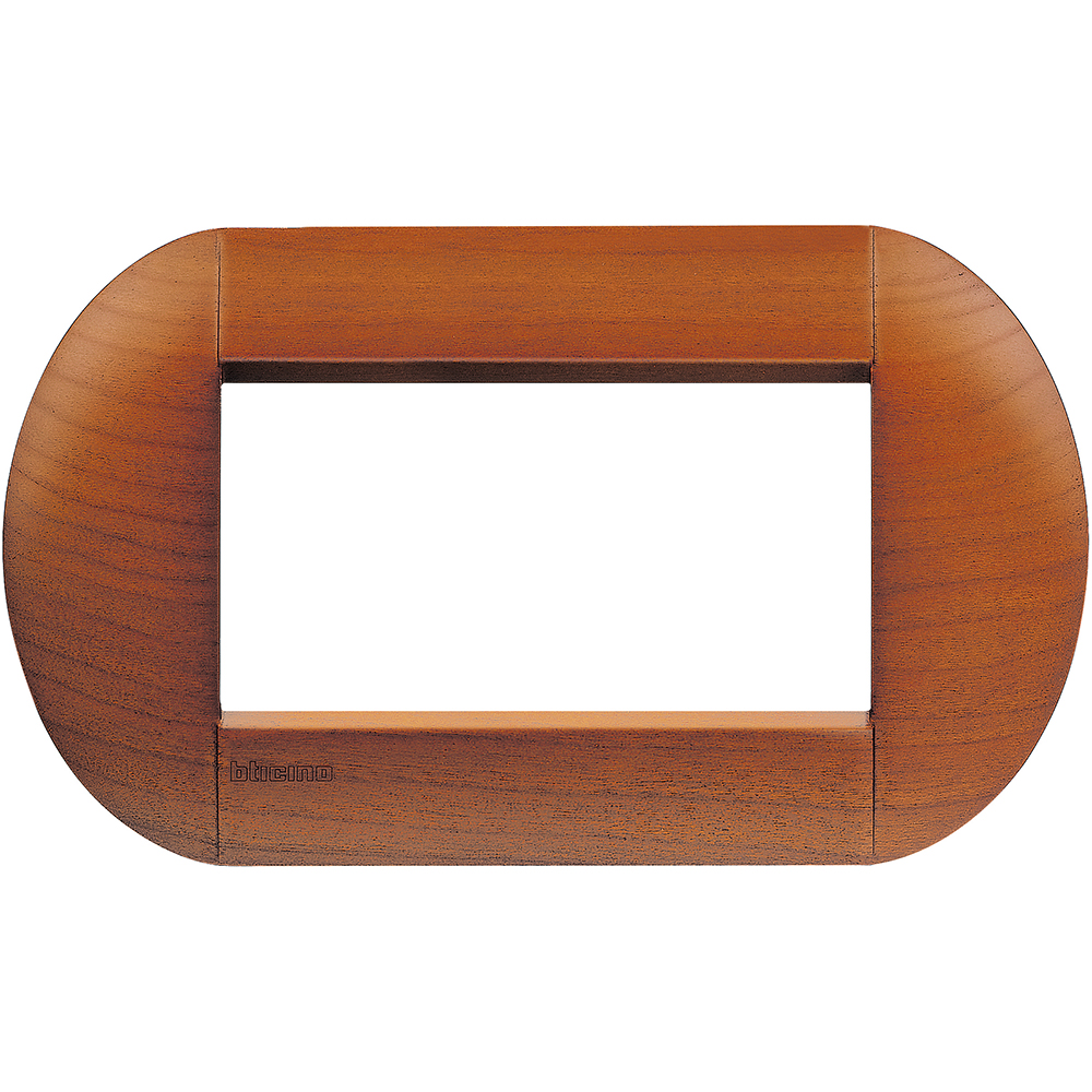 BTICINO - LNB4804LCA Round cover plate 4 modules - cherry