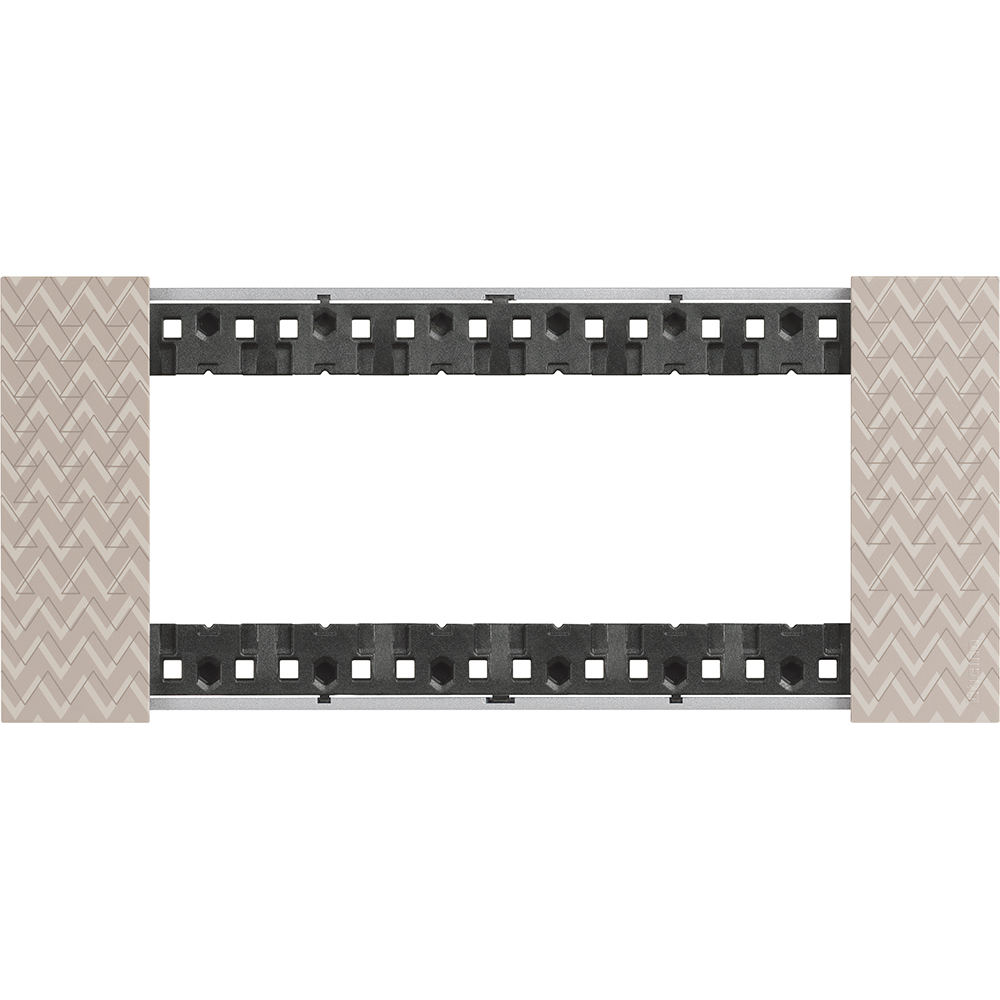 BTICINO - KA4806MM 6 modules Living Now Plate - optic - material: pixel effect