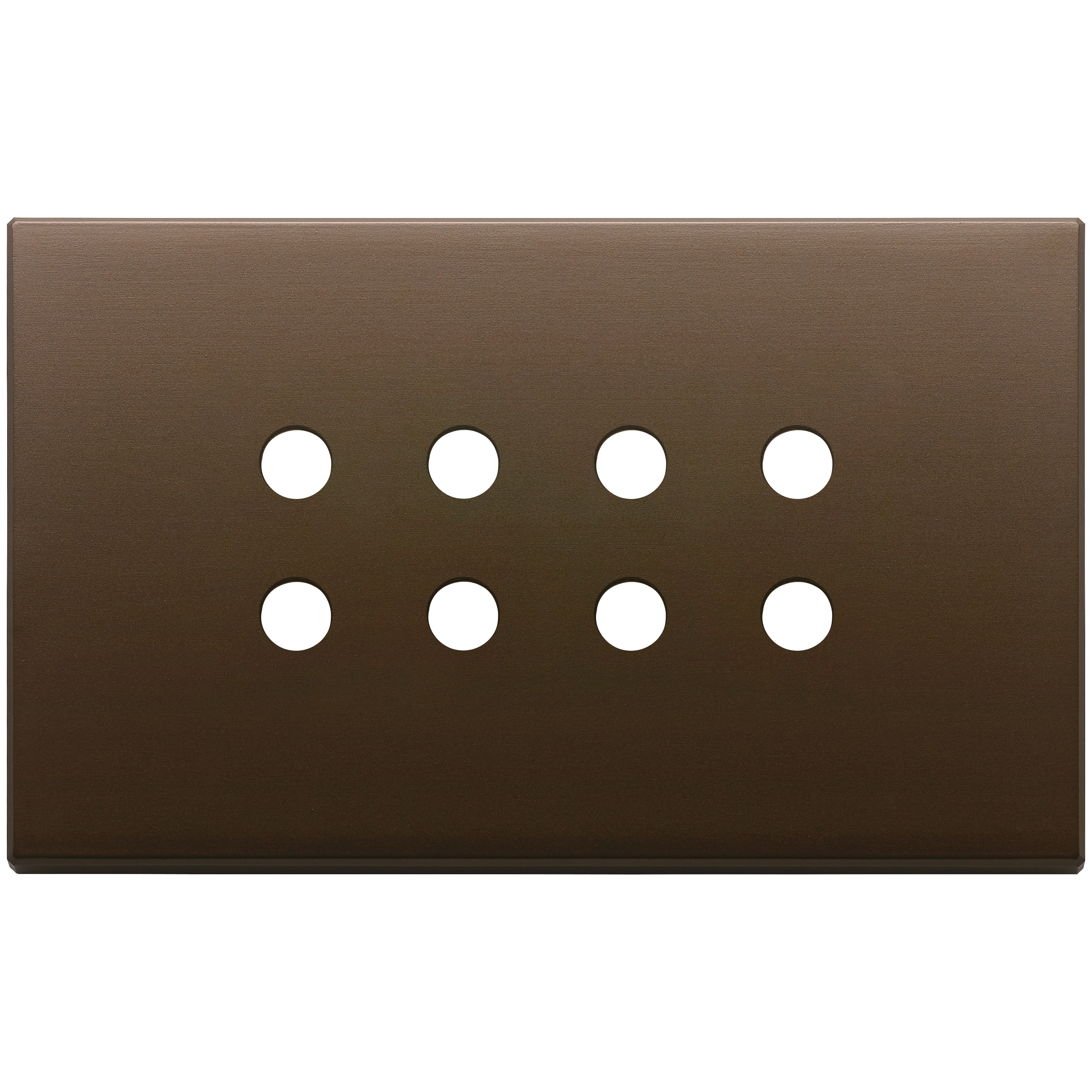 VIMAR - Plate 4Mx8 Tondo brushed dark bronze - 22694.RN.12