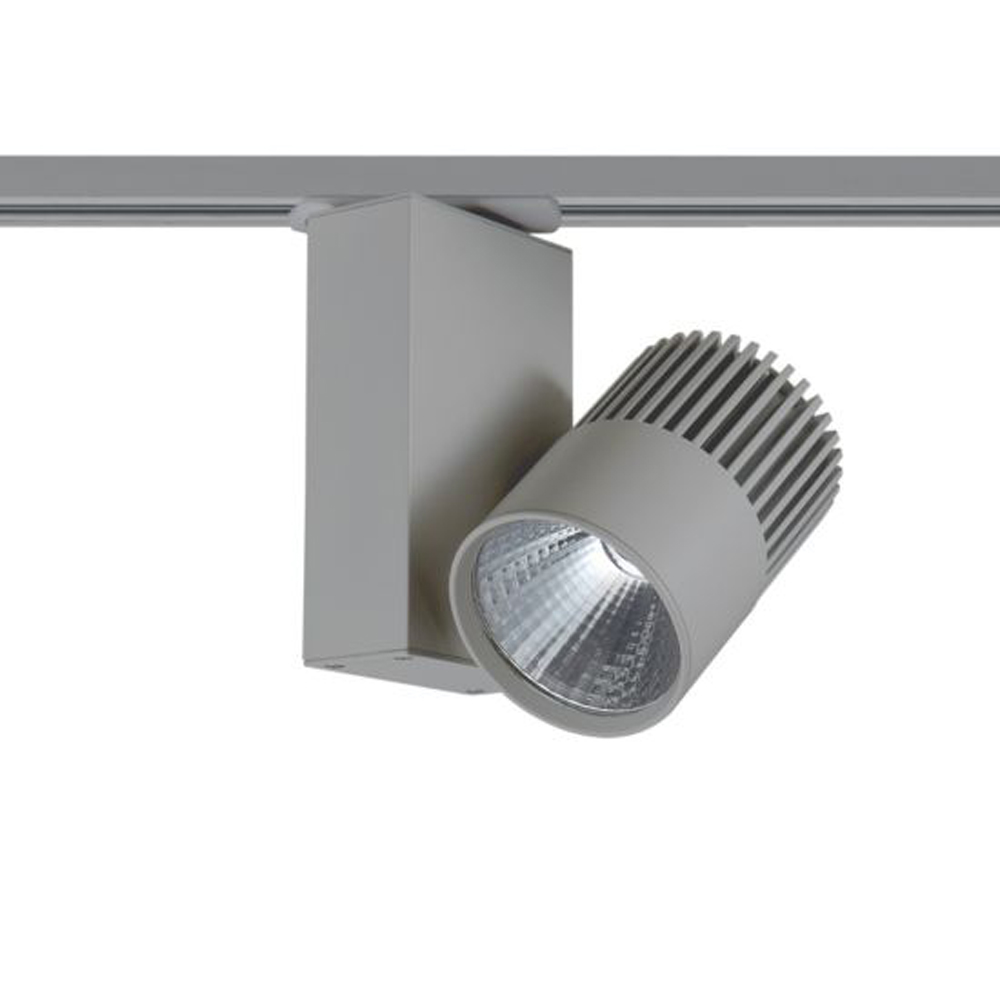 ACA LIGHTING - BIENAL1530G2 GREY LED TRACK LIGHT 15W 3000K 2WIRES 36° 1100LM 230V Ra80