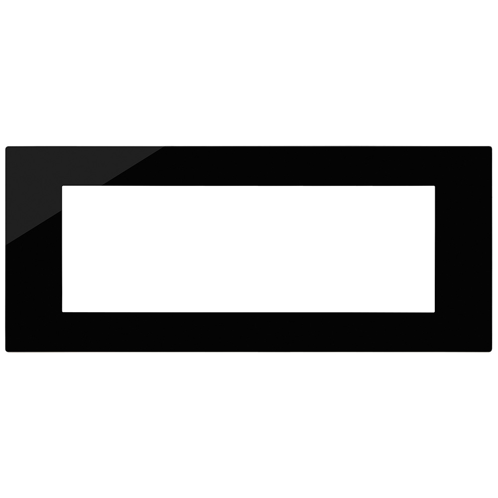 VIMAR - 30657.42 Reflex Cover Frame Linea Black Gloss 7M
