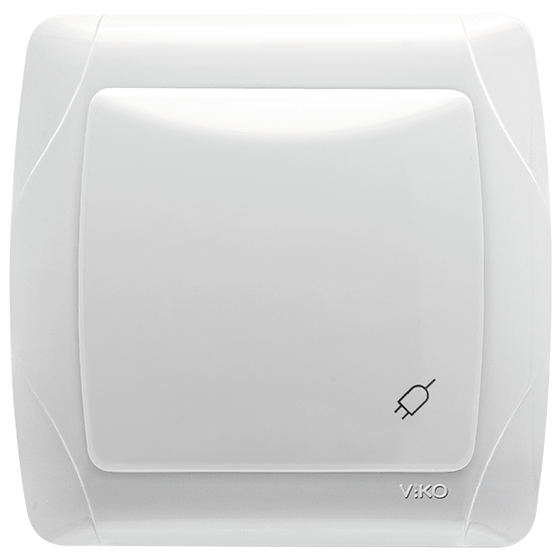 Viko Socket VIKO - 9056 1012 Carmen Socket 2P+E with Lid