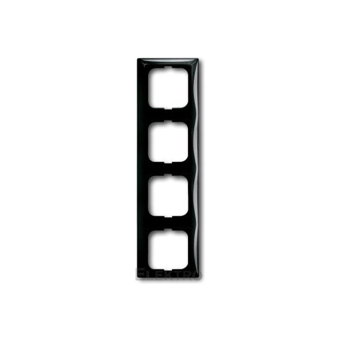 ABB - 2CKA001725A1509 Рамка четворна ABB Basic55 ЧЕРЕН