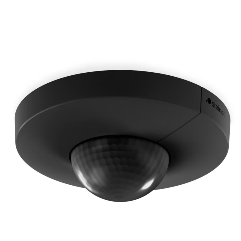 STEINEL - PIR occupancy sensor, for ceiling mounting, 360°, range D8m @ h=2.8m, IP20, IS 3360 R, Black SL068554