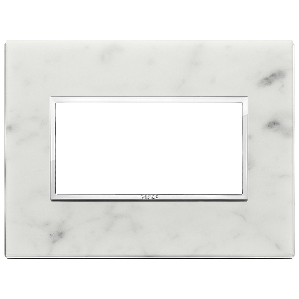 VIMAR - 21654.51 - Eikon EVO Рамка 4М италиански стандарт Carrara white