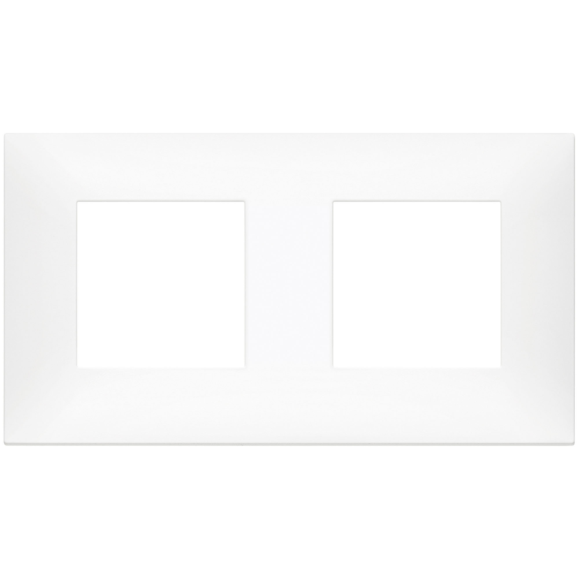 VIMAR - 09664.11 cover plate - 2+2 horizontal/vertical installation modules matt white color NEVE UP