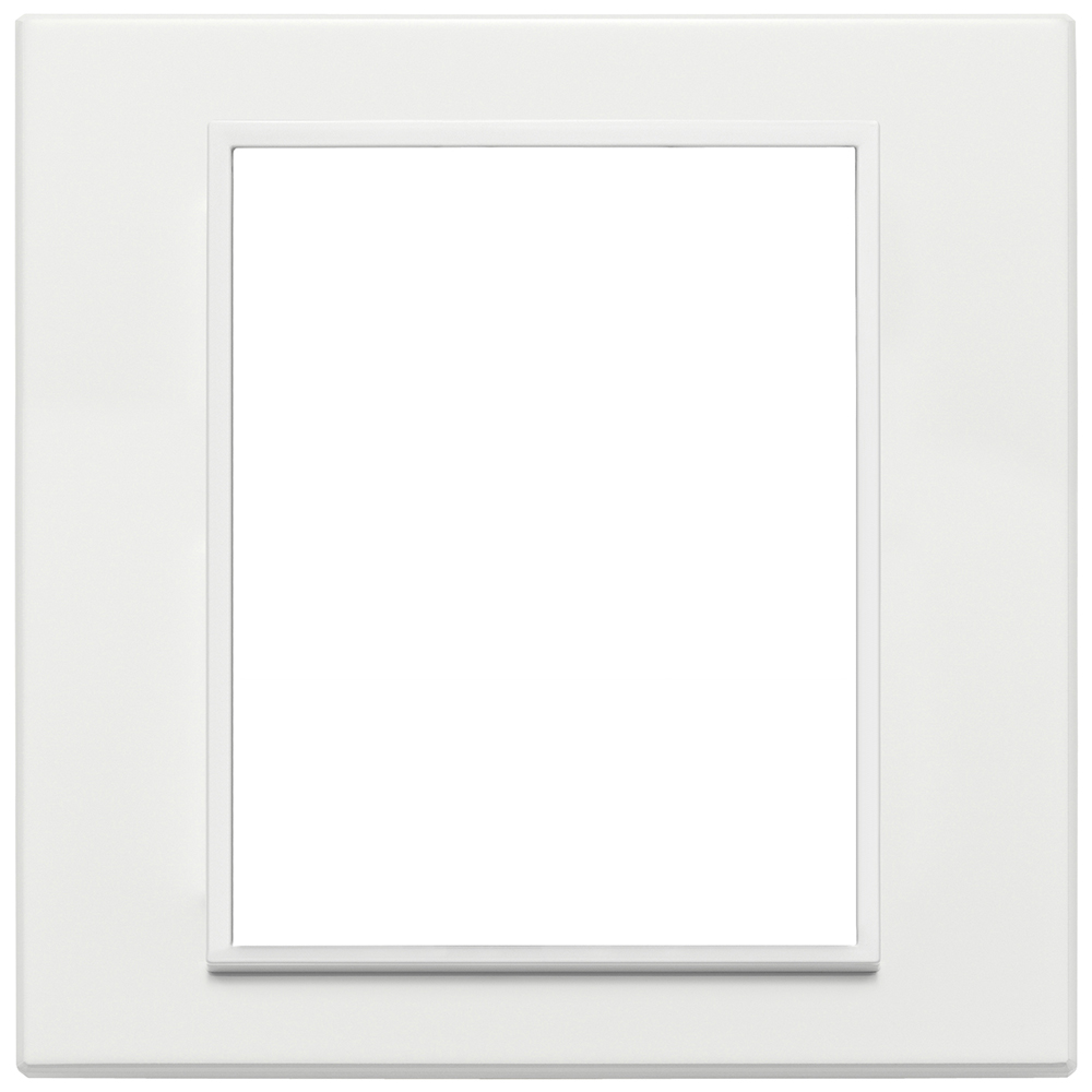 VIMAR - 21668.17 - Plate 8(4+4)M aluminium total white