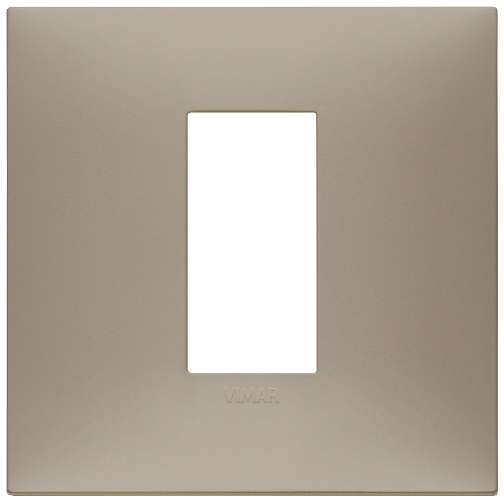 VIMAR - 09661.12 cover plate - 1 centered module matt dove grey color NEVE UP