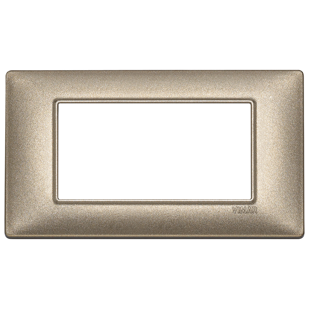 VIMAR - 14654.70 - Plate 4M metal metallized bronze