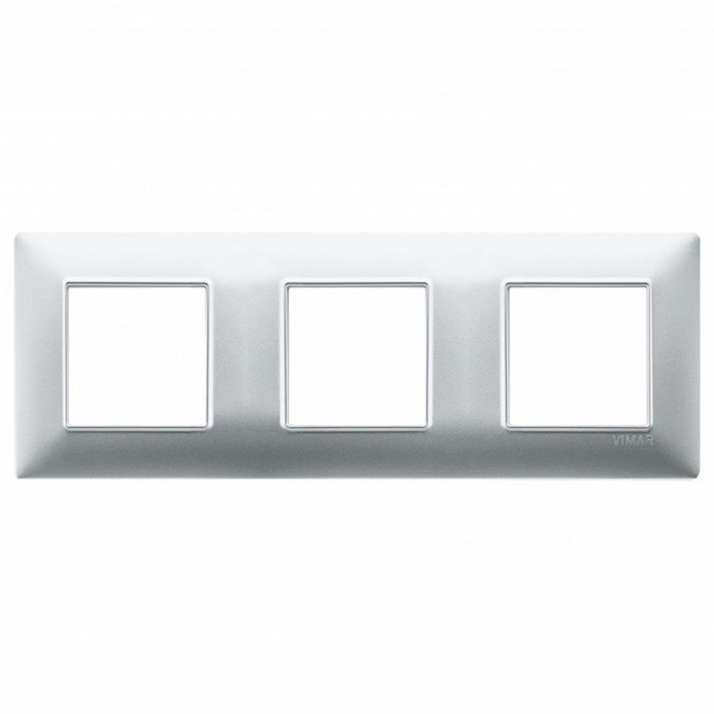 VIMAR - 14644.27 - Plate 6M (2+2+20) 71mm techno Silver