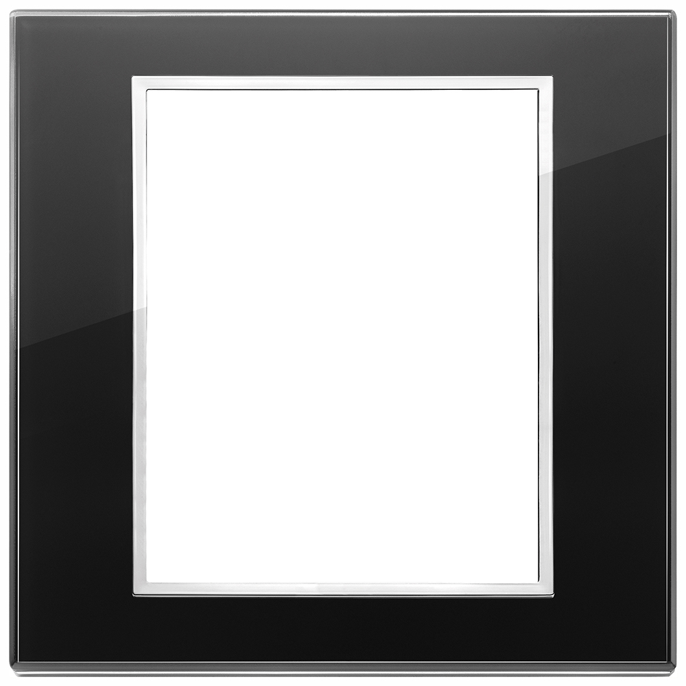 VIMAR - 21668.76 - Plate 8(4+4)M crystal black diamond