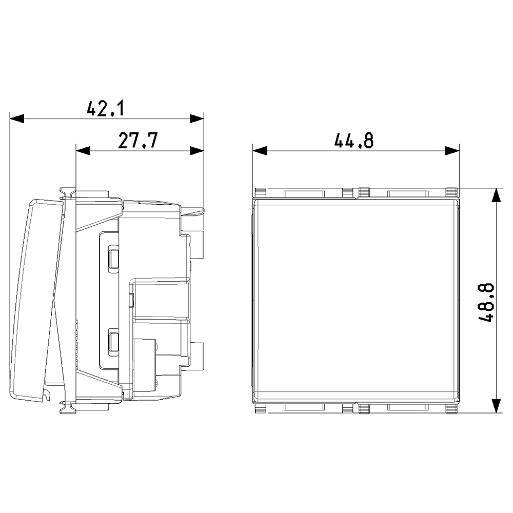 Vimar Schalter 1P 10Ax Weiß – Für Plana-Serie, Modular, Smart-fähig