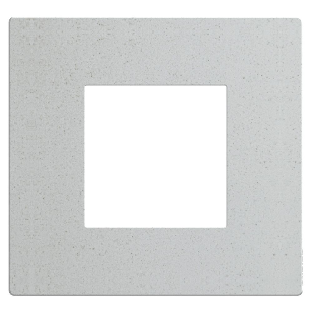 BTICINO - Cover plate 2 modules White Mica Light Now YA4802WM