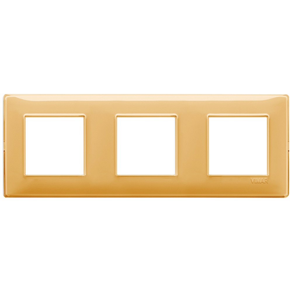 VIMAR - 14644.43 - Plate 6M (2+2+2) 71mm Reflex amber