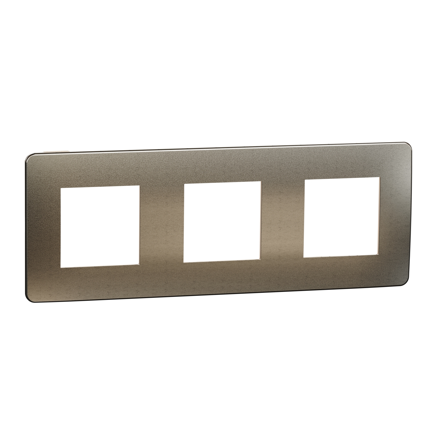 SCHNEIDER ELECTRIC - NU280651M cover frame - 3 gangs - 3 x 2 modules - bronze/ ivory mirror surface