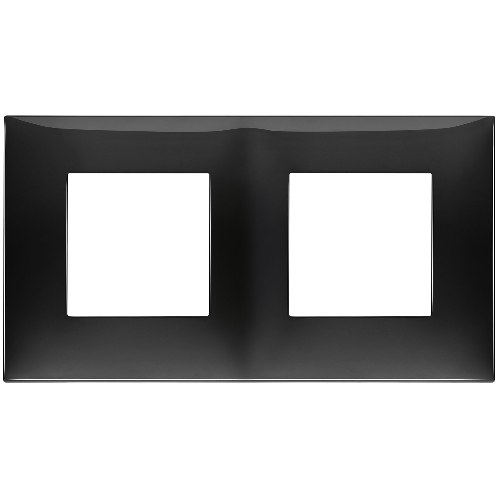 VIMAR - 09664.04 cover plate - 2+2 horizontal/vertical installation modules black color NEVE UP