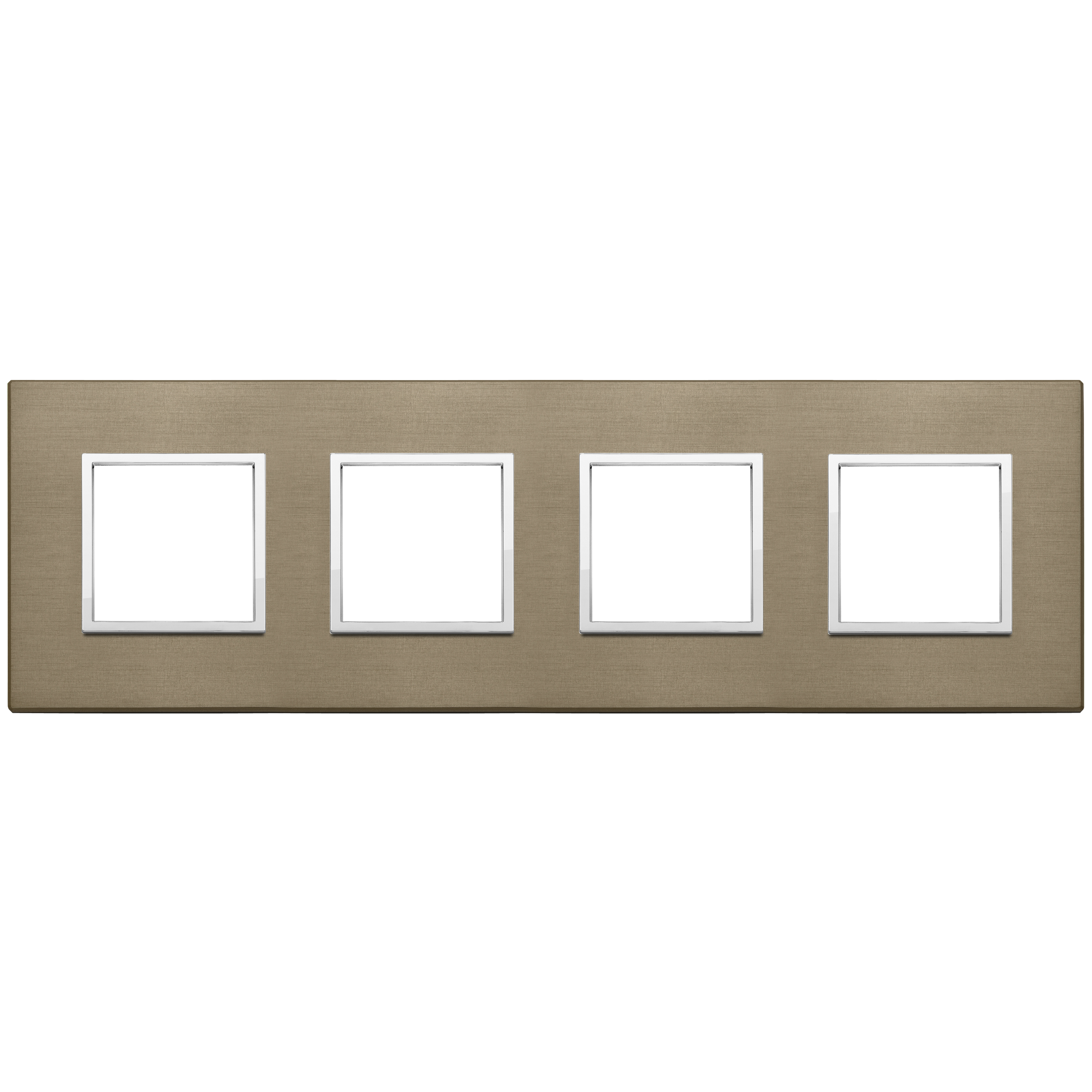 VIMAR - 21669.05 - Plate 8M (2+2+2+2) 71mm dark bronze