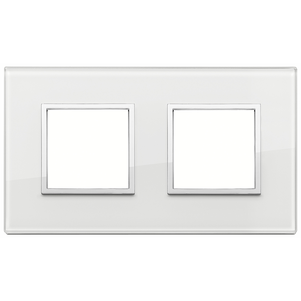 VIMAR - 21643.70 - Eikon EVO Рамка 2х2М немски стандарт White diamond