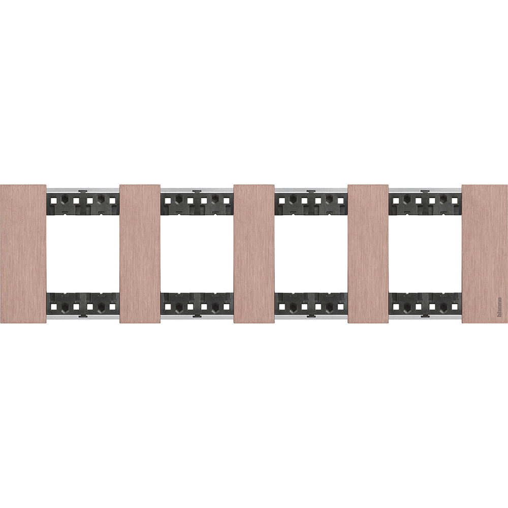 BTICINO - KA4802M4ZM 2+2+2+2  modules Living Now cover plate - copper