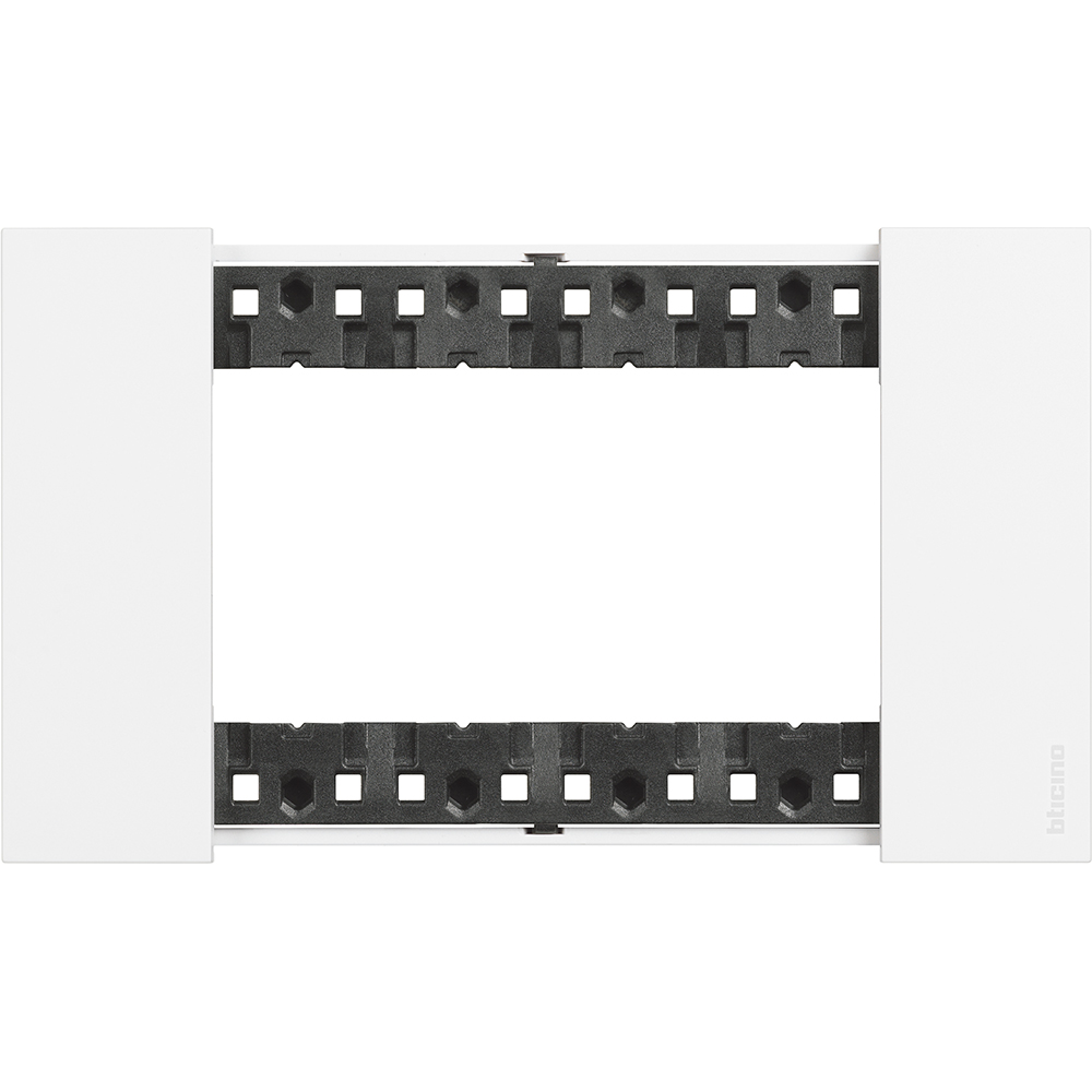 BTICINO - KA4804KW 4 modules Living Now Plate - white - material: tecno polymer - white