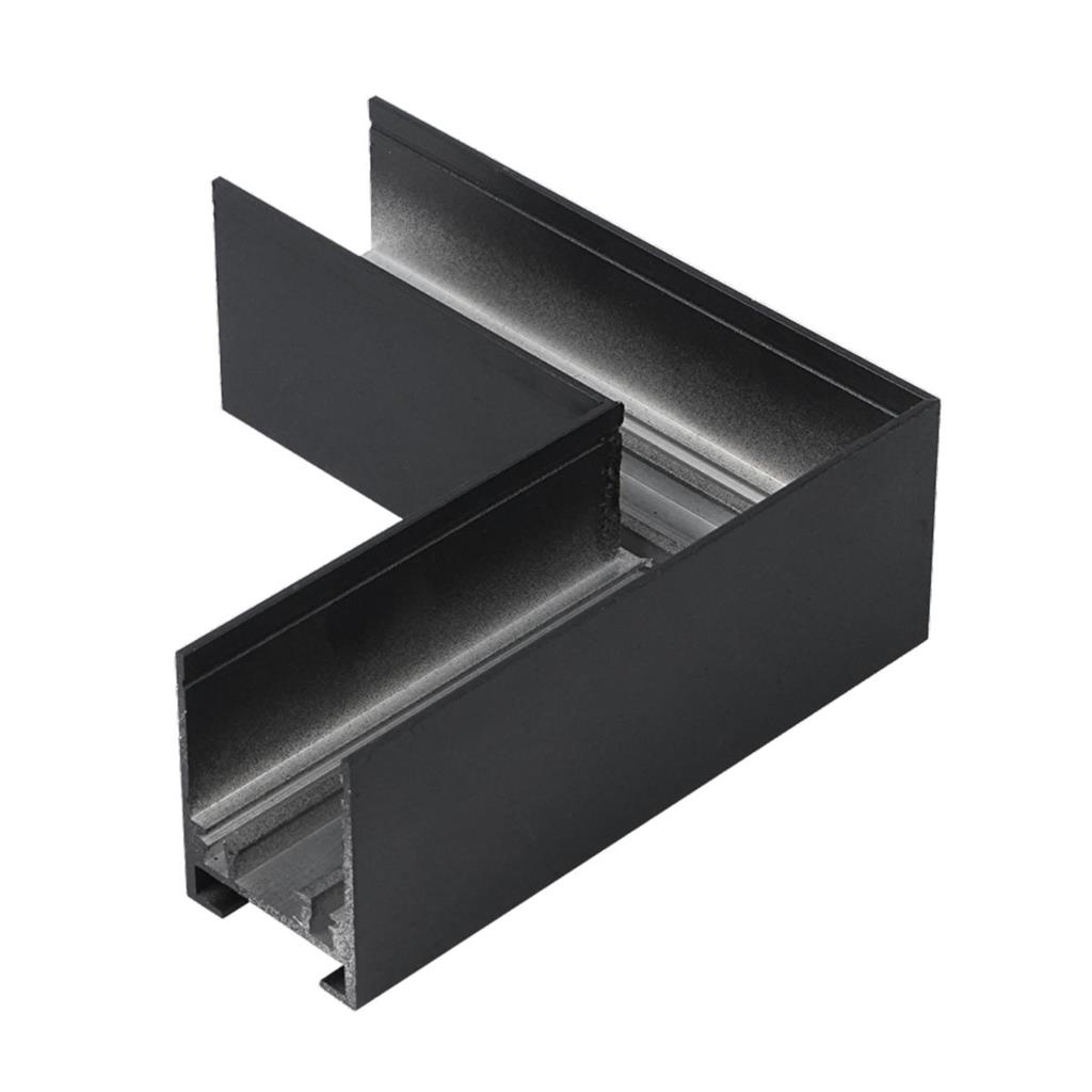 ULTRALUX - Horizontal L-connector for surface mounting deep black LMST20HK