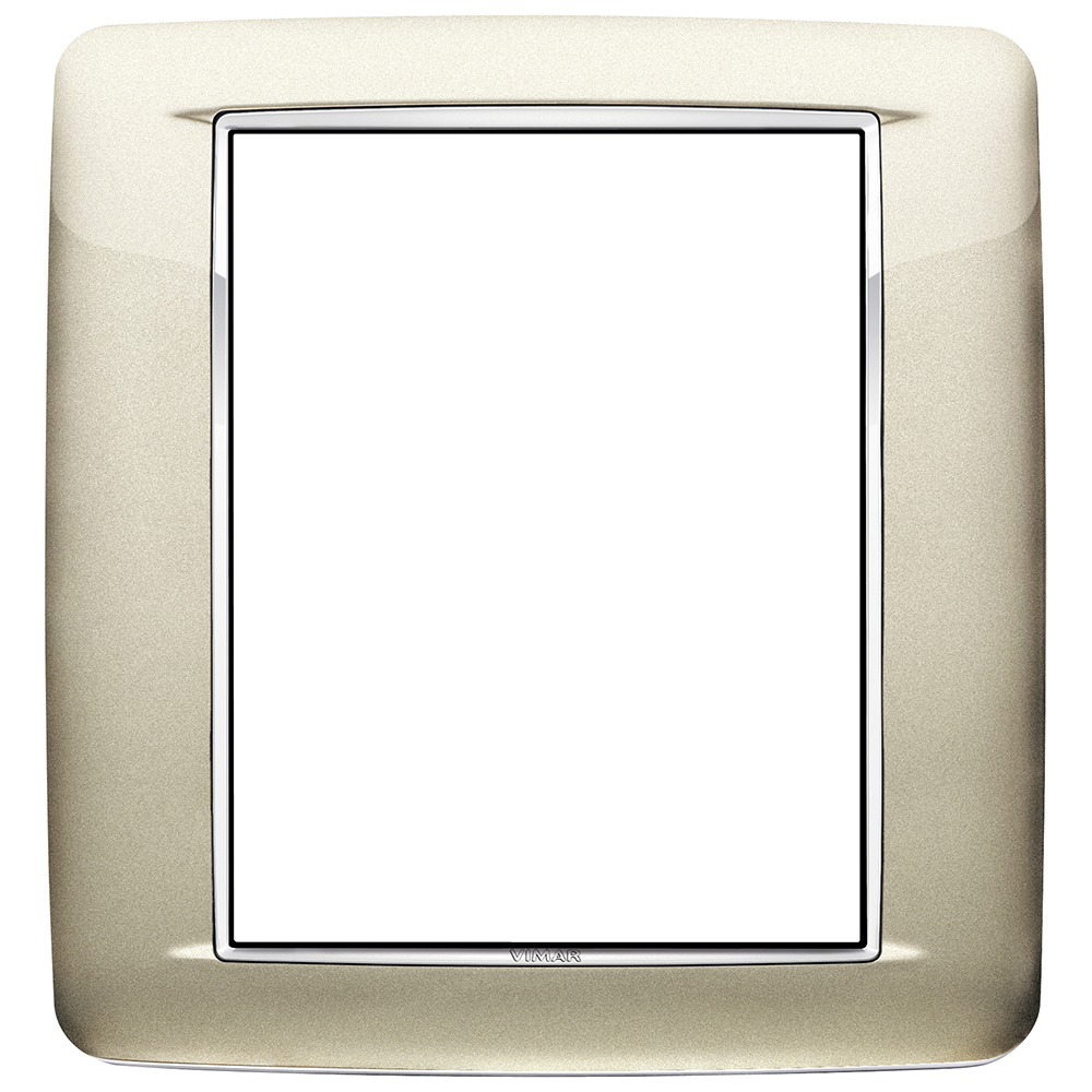VIMAR - 20698.C07 - Round plate 8M Bright champagne