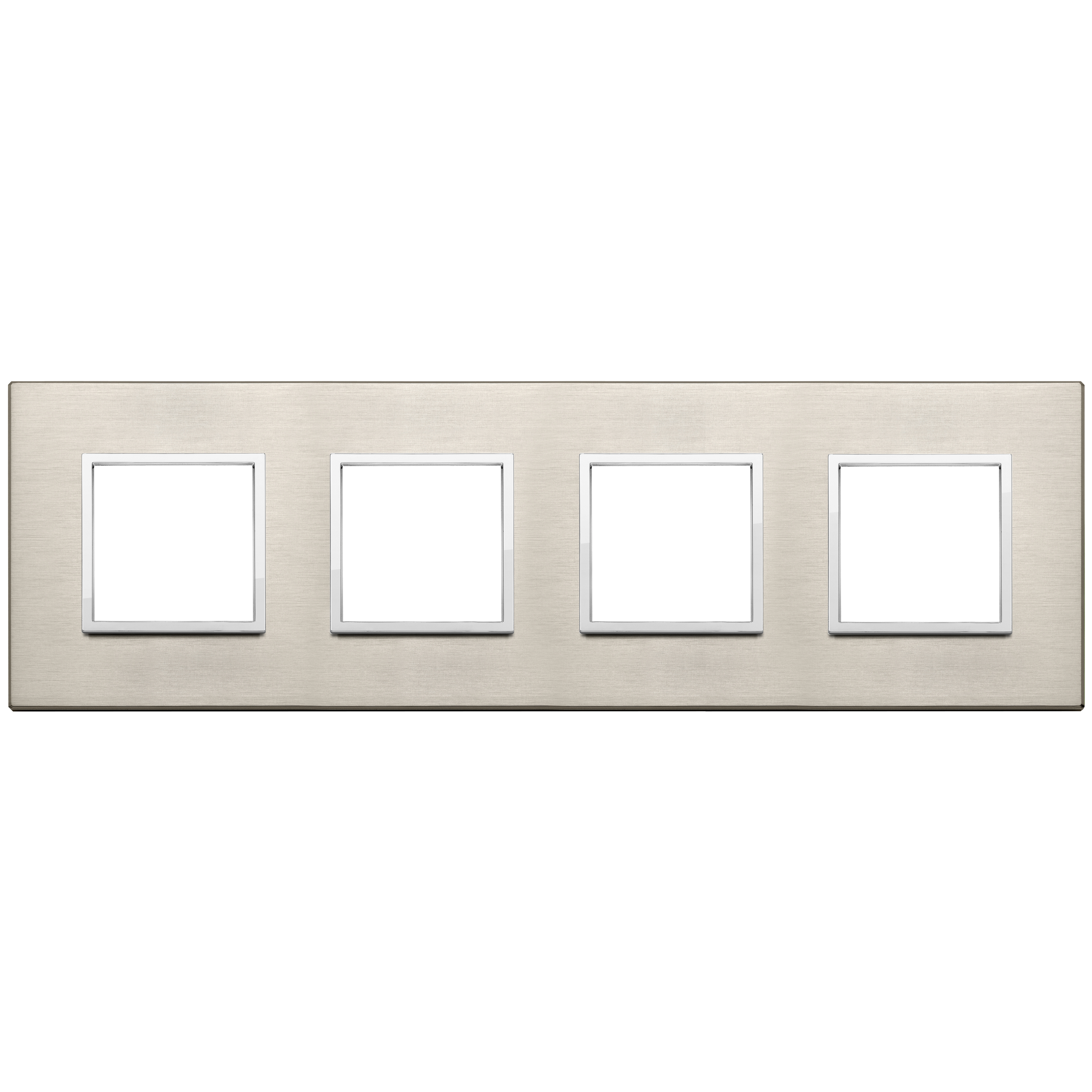VIMAR - 21669.04 - Plate 8M (2+2+2+2) 71mm neutral bronze