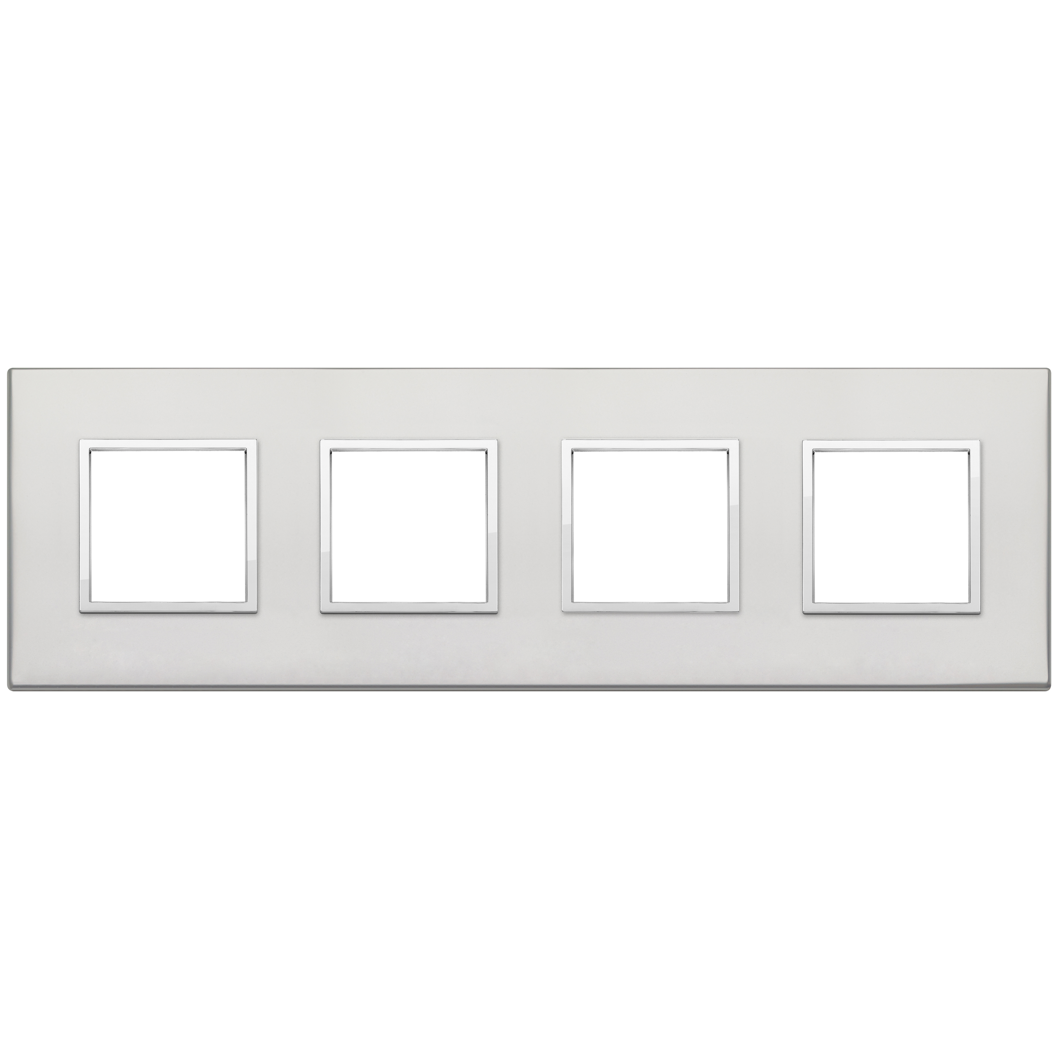 VIMAR - 21669.07.01 - Plate 8M (2+2+2+2) 71mm silver