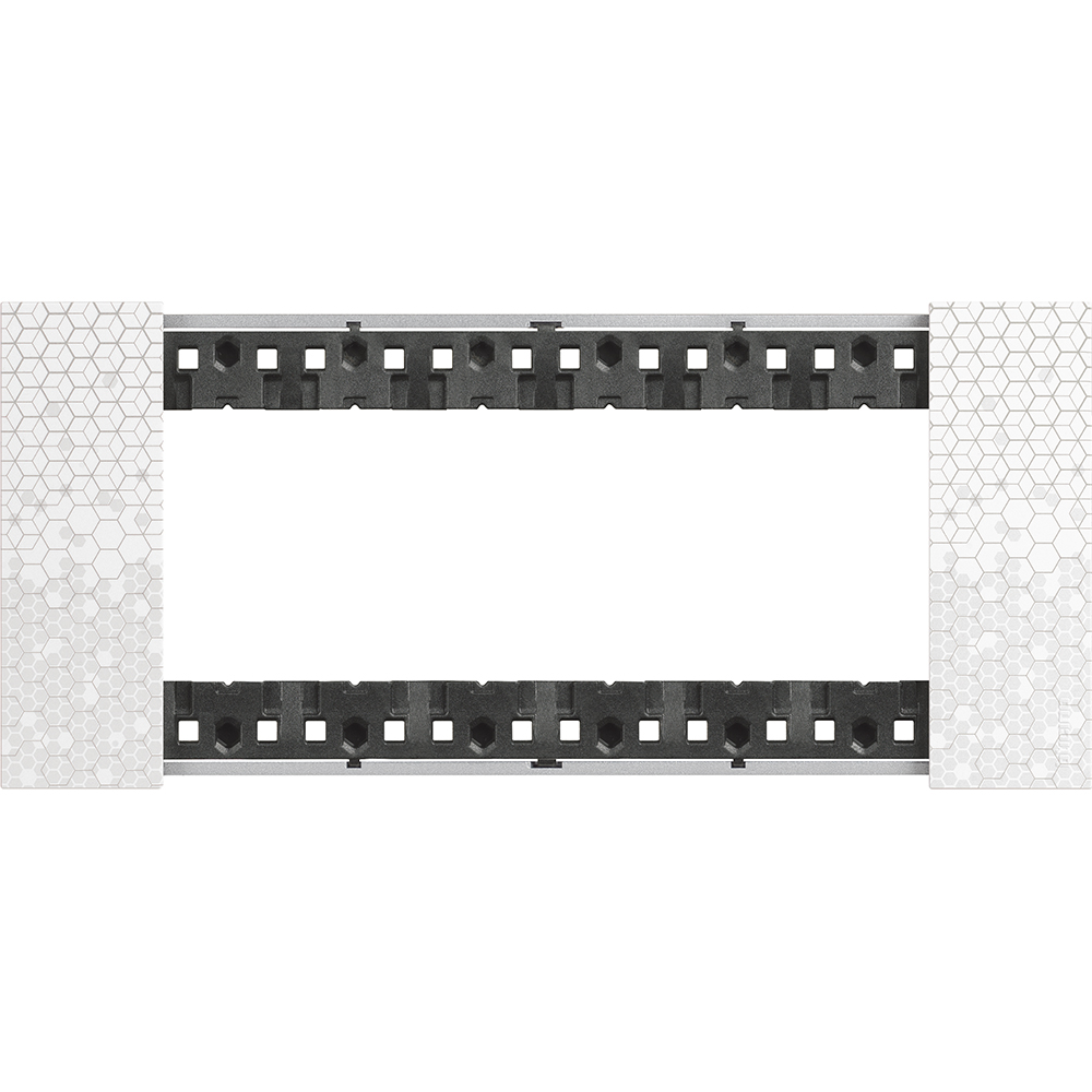 BTICINO - KA4806MW 6 modules Living Now Plate - pixel - material: technopolymer
